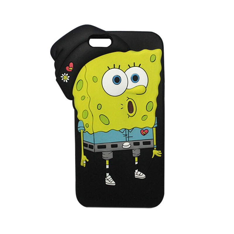 卡通動(dòng)物硅膠手機(jī)殼，全包防摔手機(jī)套-硅膠套