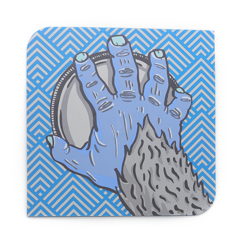 硅膠餐墊新寵：野人手掌圖案的手掌杯墊，兩用廚具選擇_硅膠廚具