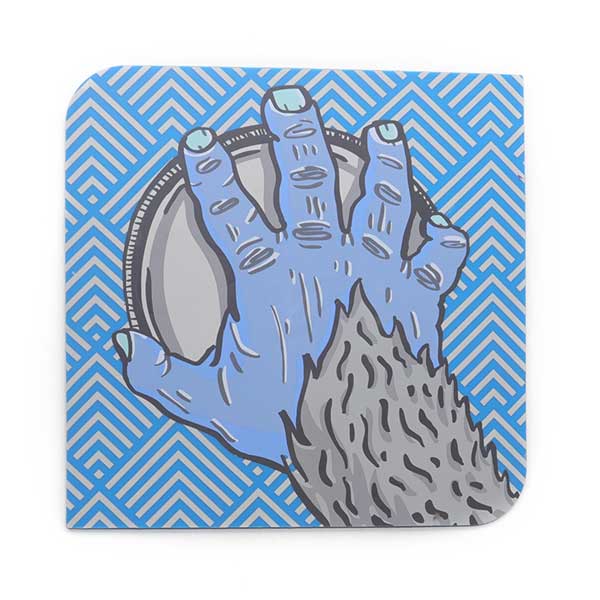 硅膠餐墊手掌圖案，就餐飲水兩用桌墊-硅膠廚具