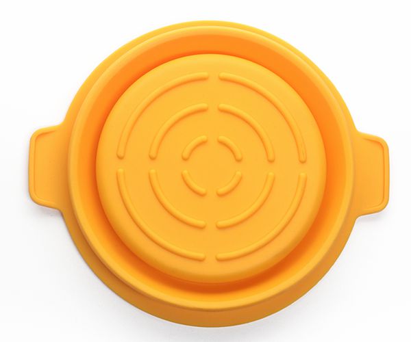 戶外野餐硅膠便當(dāng)碗，野營保鮮硅橡膠折疊碗